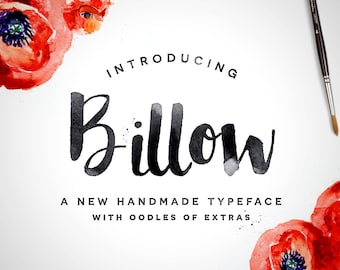 Billow Font - Branding Font - Cricut Font - Canva Font - Handgeschriebene Schriftart - Procreate Font | Sofortiger digitaler Download