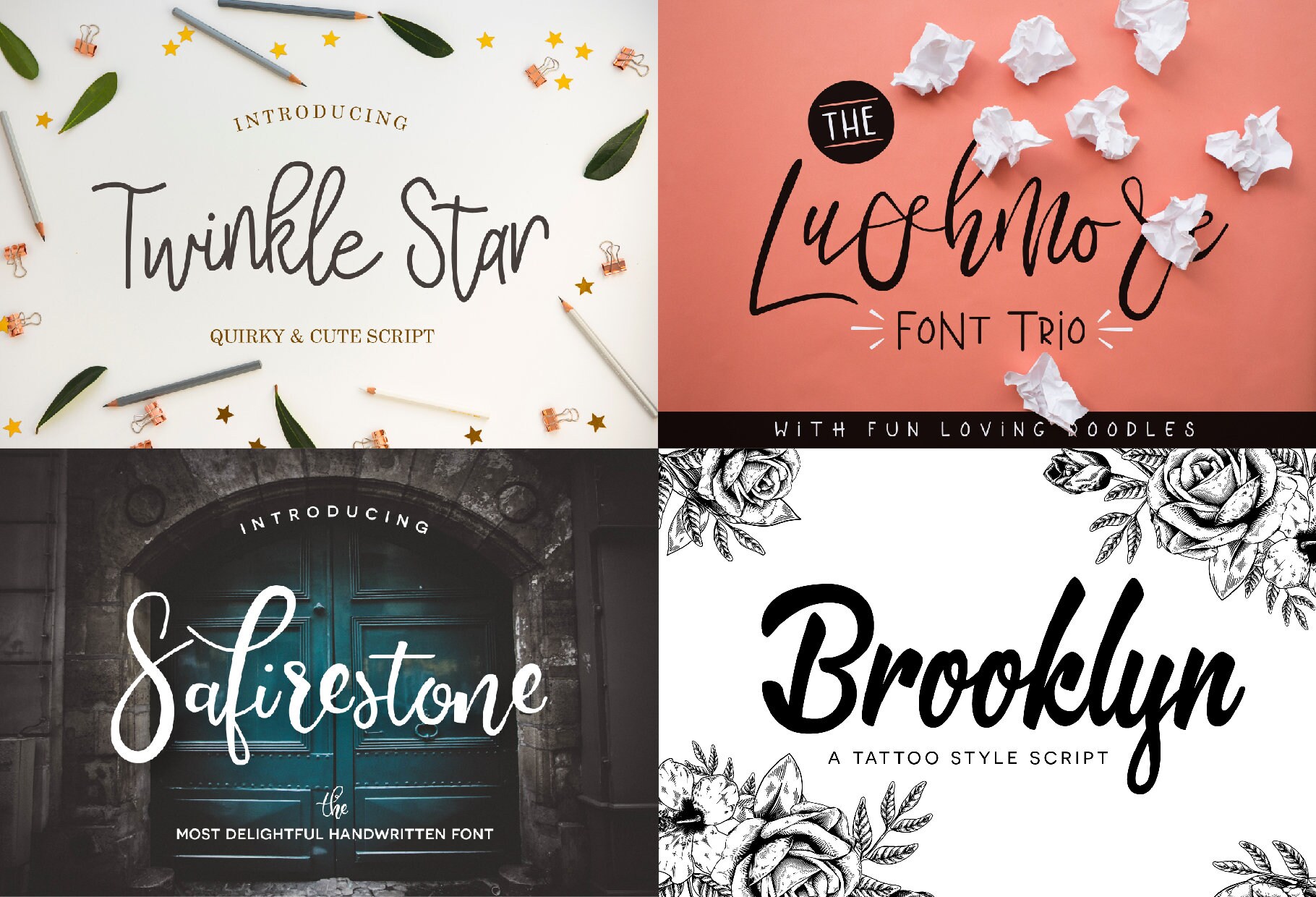 Premium Font Bundle + 500 Graphics | Branding Fonts - Cricut Fonts ...