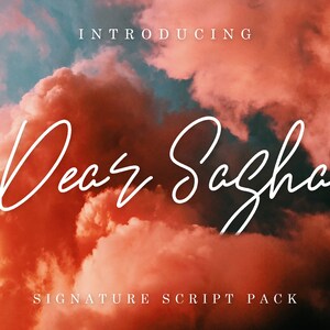 Dear Sasha Font - Branding Font - Cricut Font - Canva Font - Handwritten Font - Procreate Font | Instant Digital Download