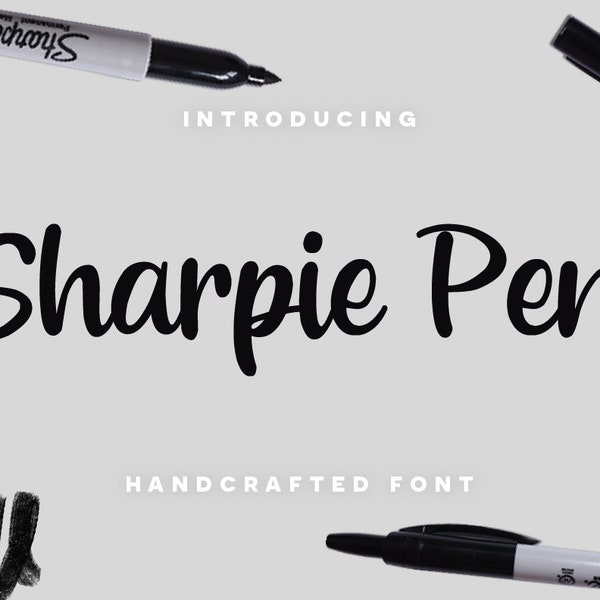 Sharpie Pen Font - Downloadable