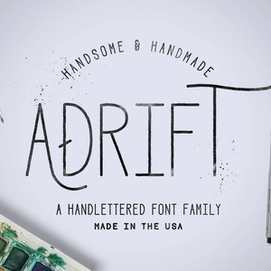Adrift Font - Downloadable