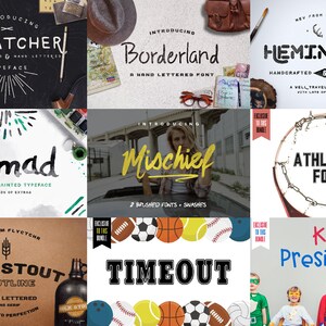 Premium Font Bundle + 500 Graphics | Branding Fonts - Cricut Fonts ...