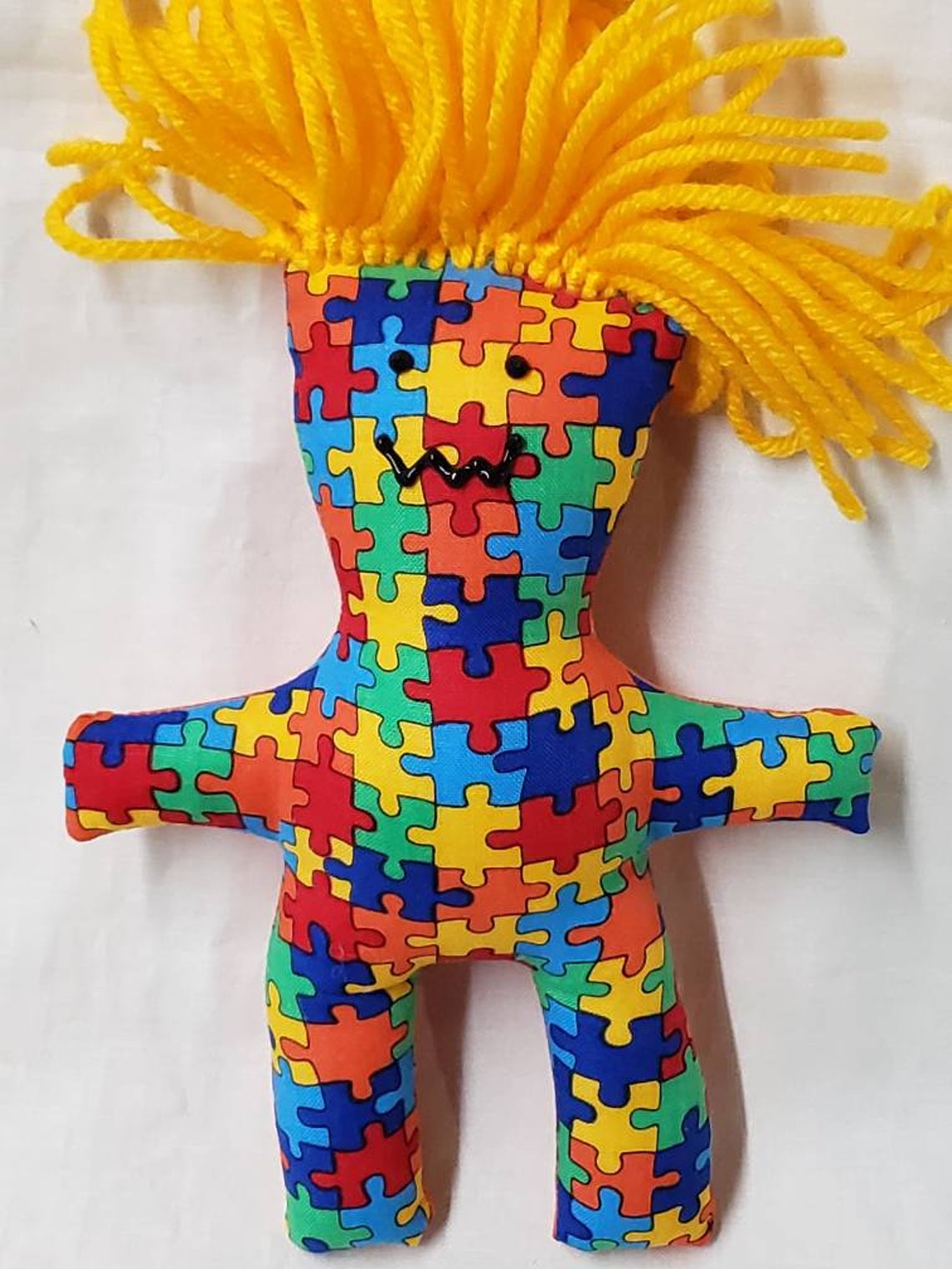 Dammit doll Autism Autism Awareness puzzle pieces stress Etsy