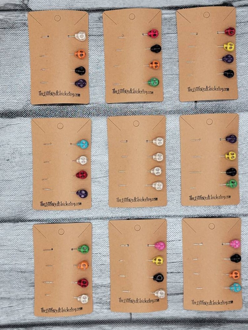 Voodoo Pins Dammit Doll Voodoo Pins for Dolls Howlite Skull Etsy
