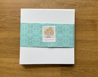 Blank Cards White Square -  155mm Pack of 10 - Make your own Handmade Cards