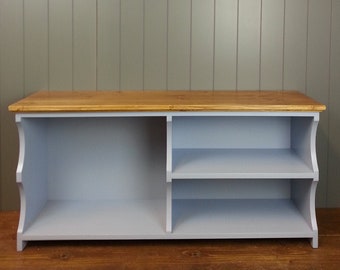 Handmade Hallway Boot Bench & Shoe Rack - Solid Wood Storage