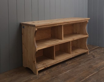Shoe bench hall shoe rack with storage shelves and compartments