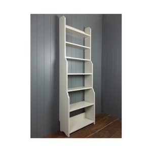Waterfall bookcase or display shelves