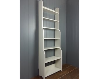 Waterfall bookcase or display shelves