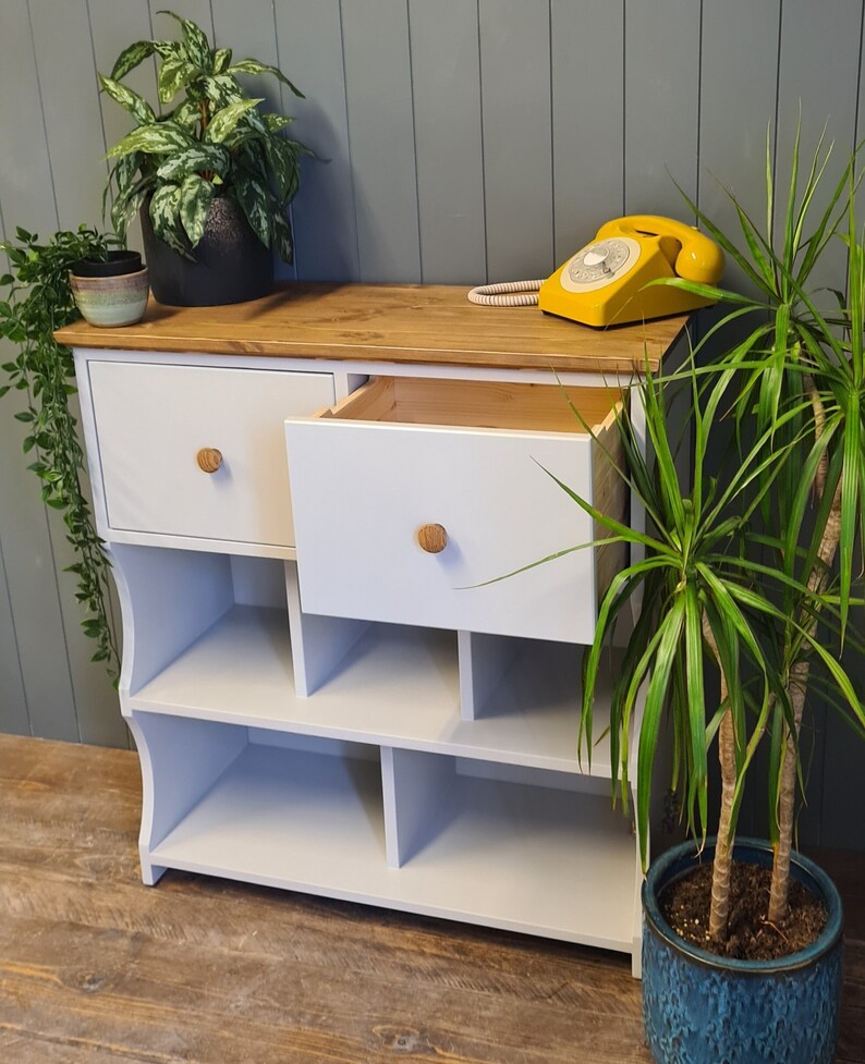 Hall Shoe Rack Console Table With Storage Shelves in Painted Etsy UK