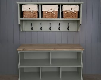Buy Shoe Bench Coat Rack Hallway Set Including Shoe