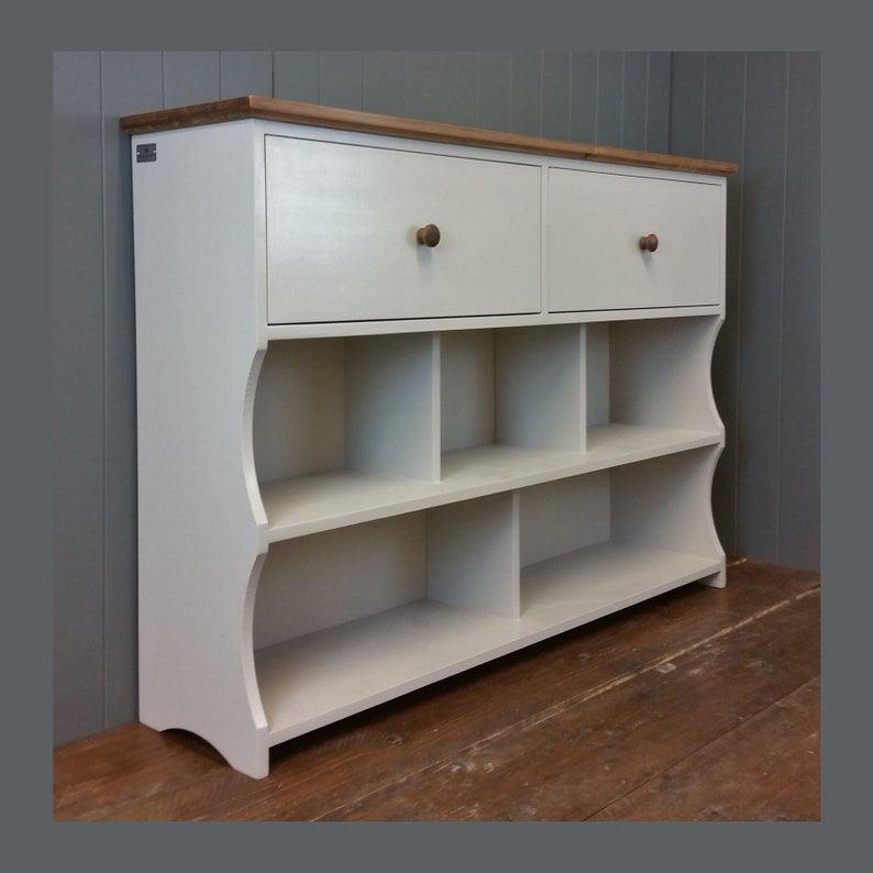 Hall Shoe Rack Console Table With Storage Shelves in Painted Etsy UK