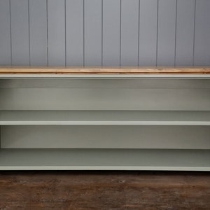 Hall shoe bench and shoe rack with storage shelves in painted and wood finish image 2