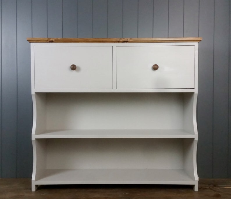 Hall shoe rack console table with storage shelves in painted Etsy