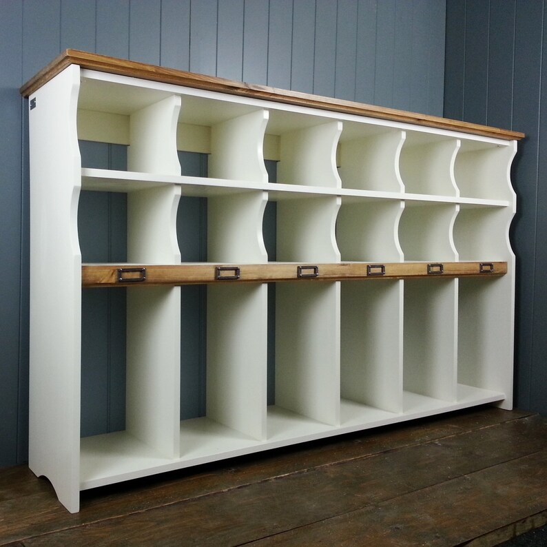 Tall Hallway Storage Bench or Chest With Cubby Compartments & Etsy UK