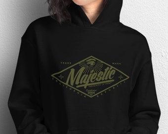 Majestic Diamond Logo Unisex Black Hoodie