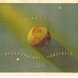 Yaggys geografische Portfolio drucken - Geschenk für Geologen - Restaurierung Stil Geographie Dekor - Geowissenschaften Poster - Geologie Kunst