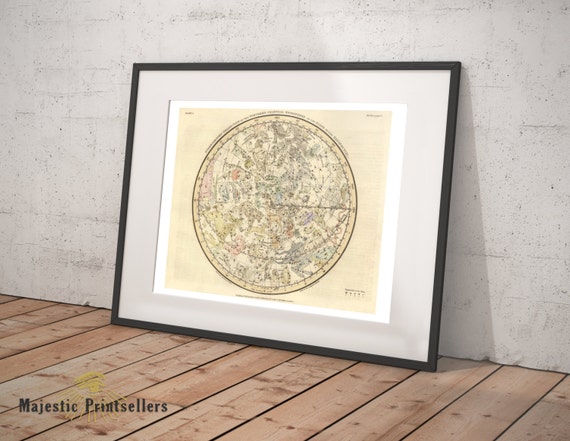 Northern Hemisphere Constellation Celestial Map - Astronomy