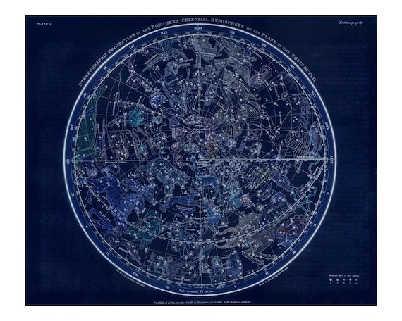 Northern Hemisphere Constellation Celestial Map - Astronomy Northern Hemisphere Constellation Celestial Map - Astronomy