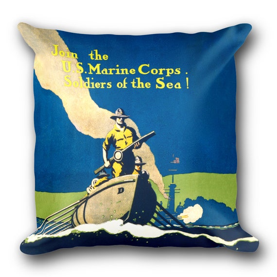 US Marine Corps Decorative Pillow Nautical Home Décor Pillows Home