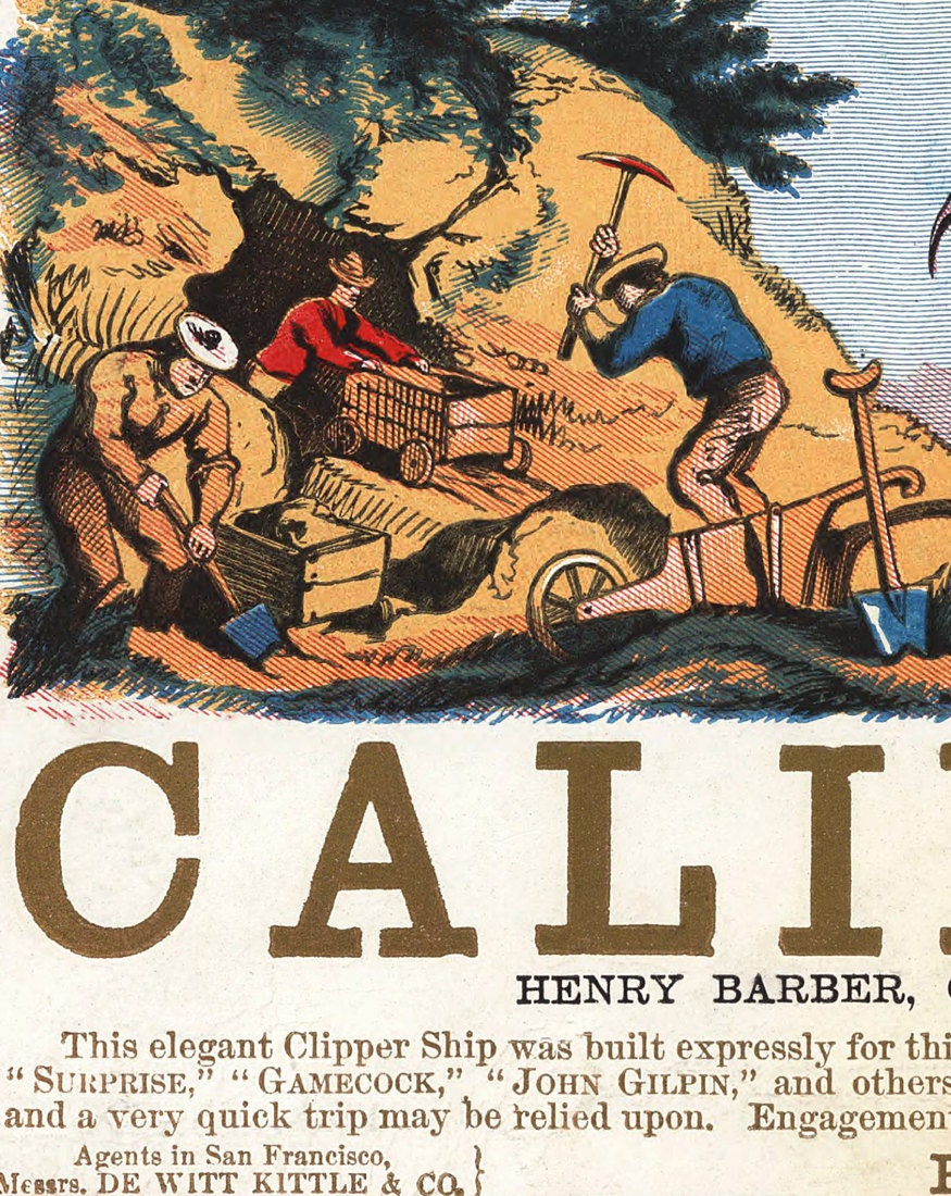 california gold rush ship travel