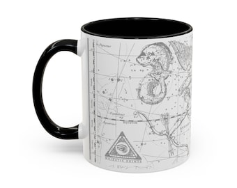 Constellations X Coffee & Tea Mug | Vulpecula - Anser - Delphinus - Sagitta - Aquila - Antinous - Taurus Poniatovii