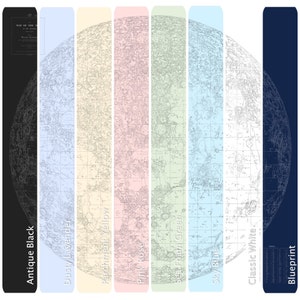 Vintage Map of the Moon Art Print - Astronomy Gift - Antique Map ...