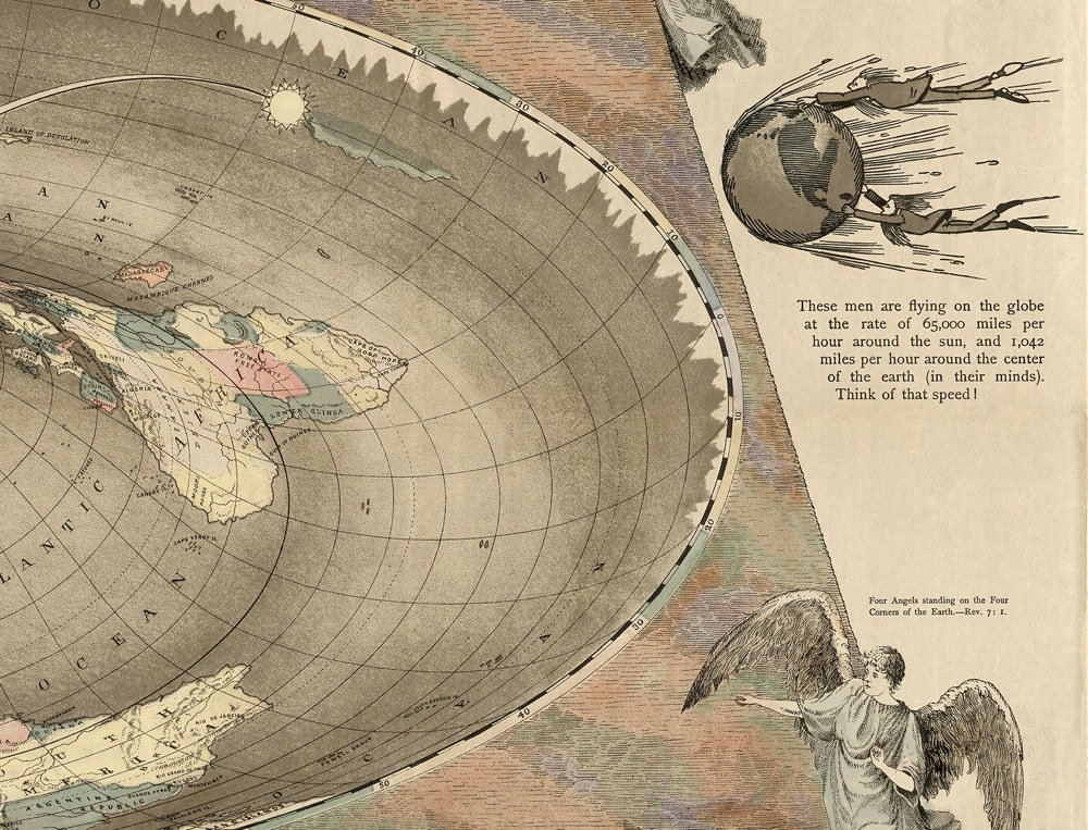 old fashion flat earth map old fashion flat earth map