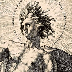 Apollo griechischen und römischen Götter Mythologie Sonne-Gott Giclée-Kunstdruck Landkarten und Drucke Fredrik Goltzius Bild 3