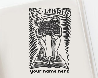 Medicine Ex Libris Gift Stamp, Doctor Personal Library Stamp, Custom Bookplate, Doctor Custom Book Stamp Gift Idea  -1015120420-