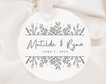 Custom Wedding Stamp, Floral Wedding Stamp, Save the Date Stamp, Wedding Stationary  Stamp, Modern Wedding Save the date  -075819-