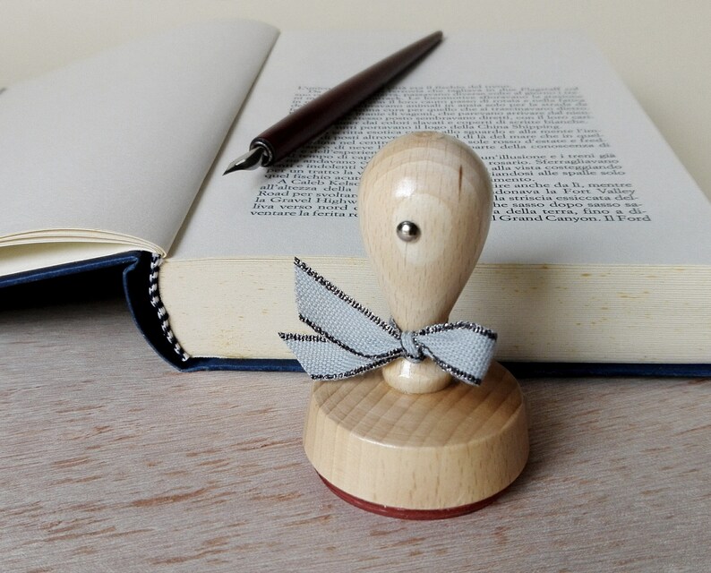 Stempel -2217150318- Book Custom Stamp Timbro Booklovers Gift Idea Library Custom Stamp Bird Custom Ex Libris Custom Rubber Stamp