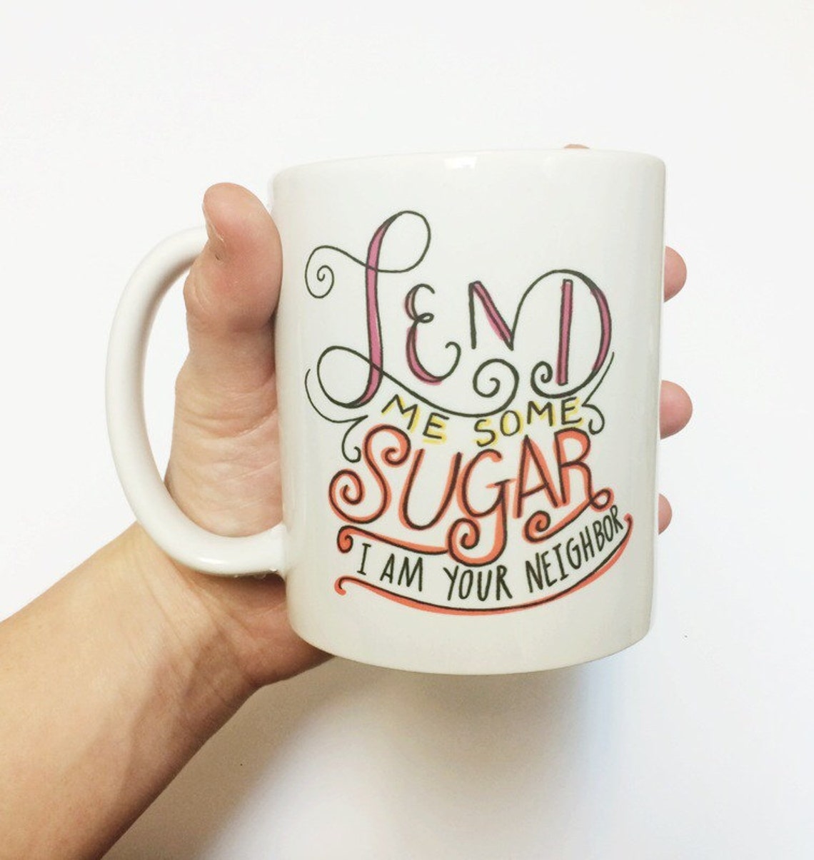 Lend Me Some Sugar I Am Your Neighbor Song Lyrics Funny - Etsy