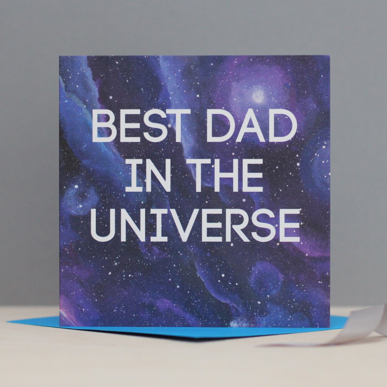 Best Dad in the Universe Father's Day Card Space Themed Etsy