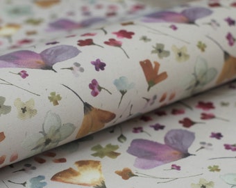 Pressed petal wildflower wrapping paper