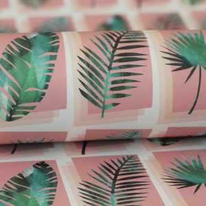 Tropical Palm print wrapping paper set image 1