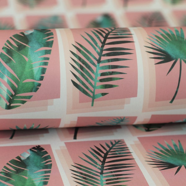 Tropical Palm print wrapping paper set