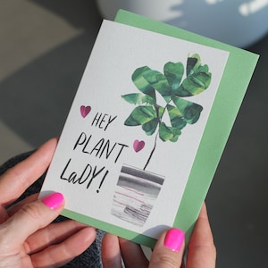 Plant lady Birthday card