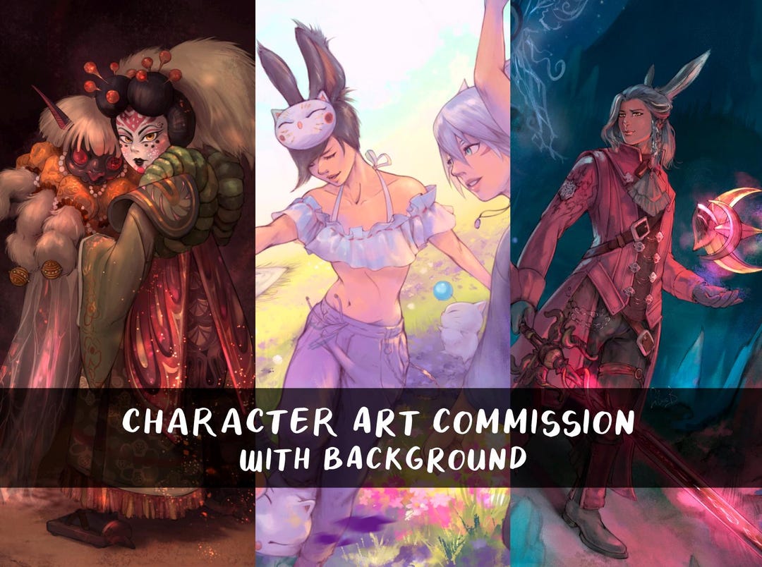 Character Commission + Background. | Original Character Art, Dnd ...