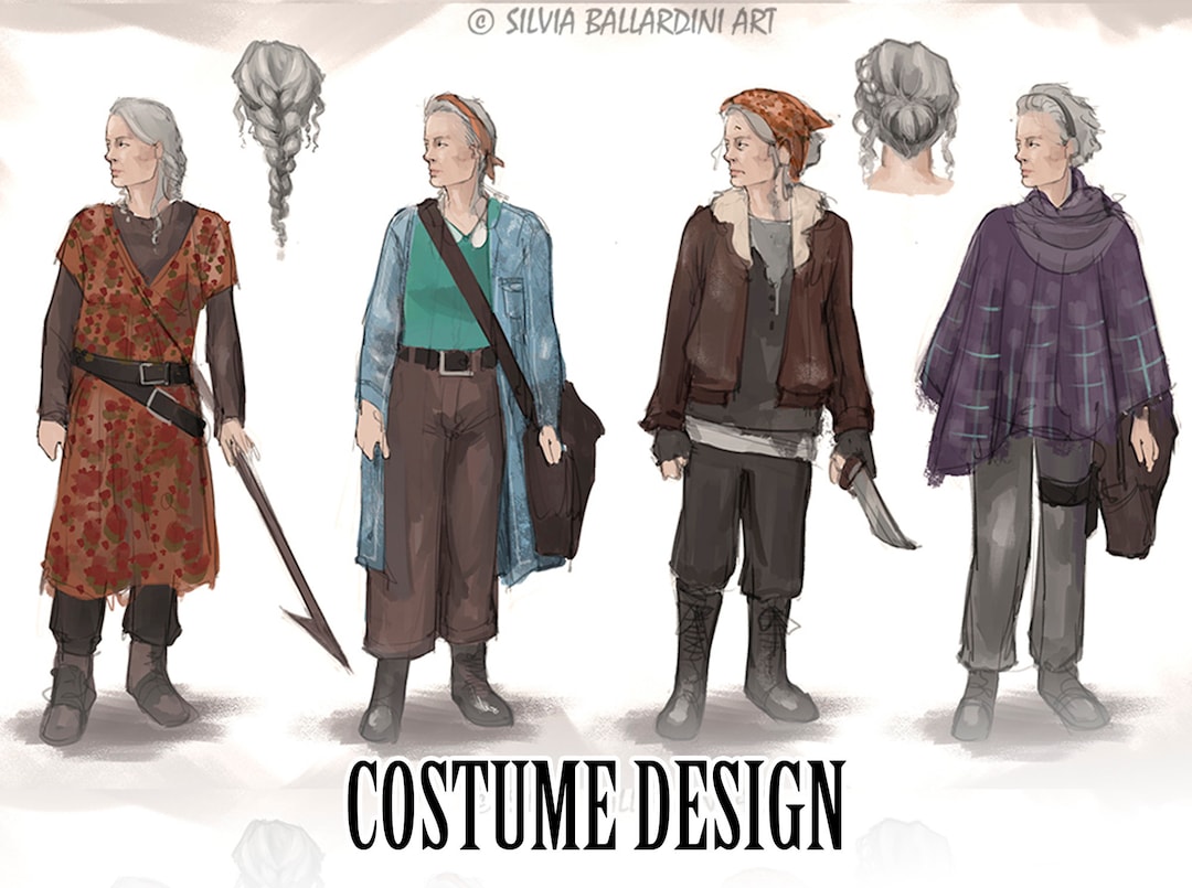 Outfit Concept Art for Your Character Character Design Etsy