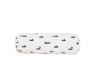 Mountain and Rabbits bolster pillow / bolster pillow cover / decorative bolster cushion / bolster cushion