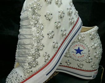 bridal converse wedges
