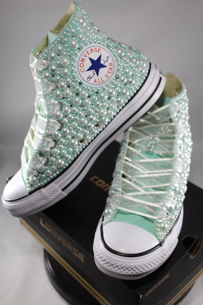 bling out wedding chuck taylors