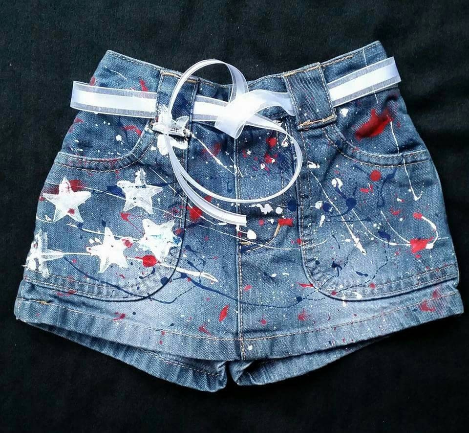 fourth of july jean shorts