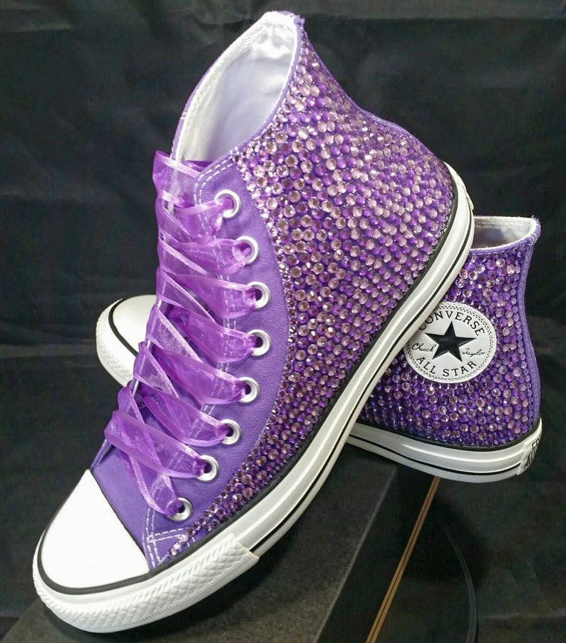 Full Bling Wedding Converse Bridal Sneakers Custom