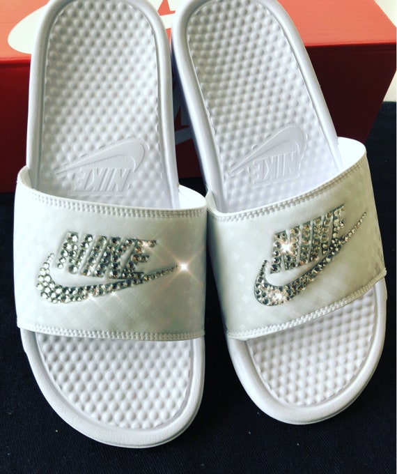 jeweled nike slides