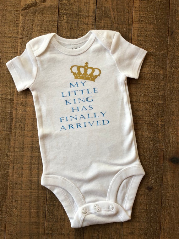 Custom Infant/Baby Onesie My Little King/ Queen Has Finally Etsy