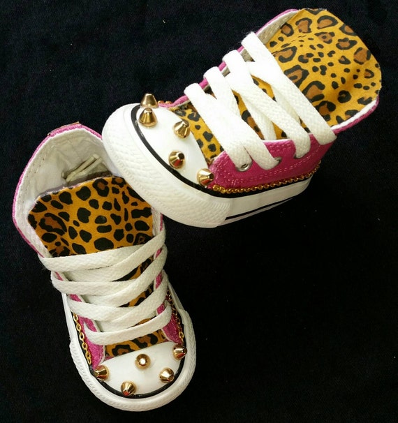 kids cheetah converse