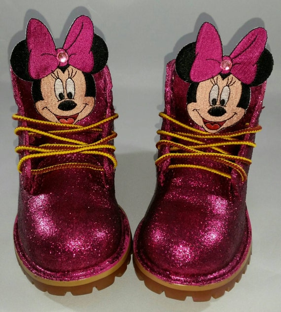 pink glitter timberland boots