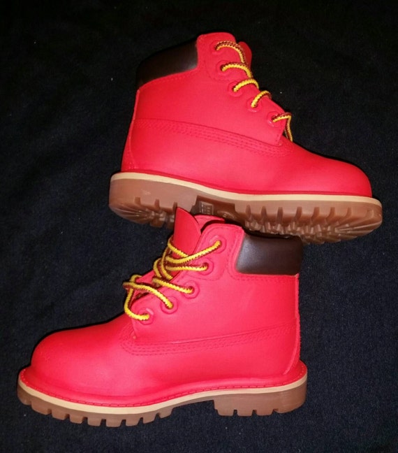 womens red timberland boots
